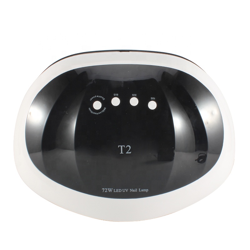 72W powerful UV LED nail lamp dual light source LCD display timer with sensor dry nail gel lamp
