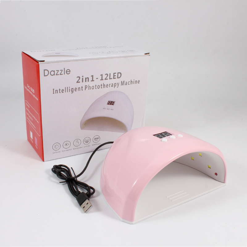 Nail Dryer 30s/60s/99s USB Connecter Timer 36W Led Nail Lamp 12 Beads UV Lamp